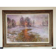 冬日升阳 （油画 规格：110*85