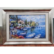 悉尼港一角 （油画，规格：120*85