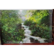高山流水 （朝鲜油画，规格90*60