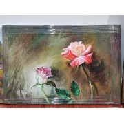 花朵（朝鲜油画，规格：80*60