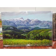 山坳草地（朝鲜油画