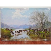 牧归 （朝鲜油画  规格：110*85