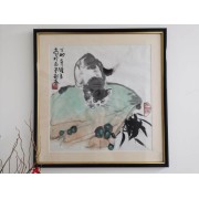 猫趣 （彩墨，作者陈雄立，规格：70*75