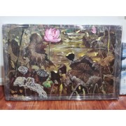 荷花 （朝鲜油画，作者：赵明日   规格：95*65